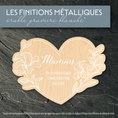 Charger l'image dans la visionneuse de la galerie, Cœur du souvenir – Plaque funéraire Lys personnalisée