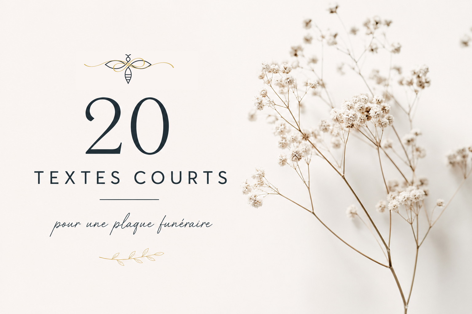 20 textes courts pour une plaque funéraire