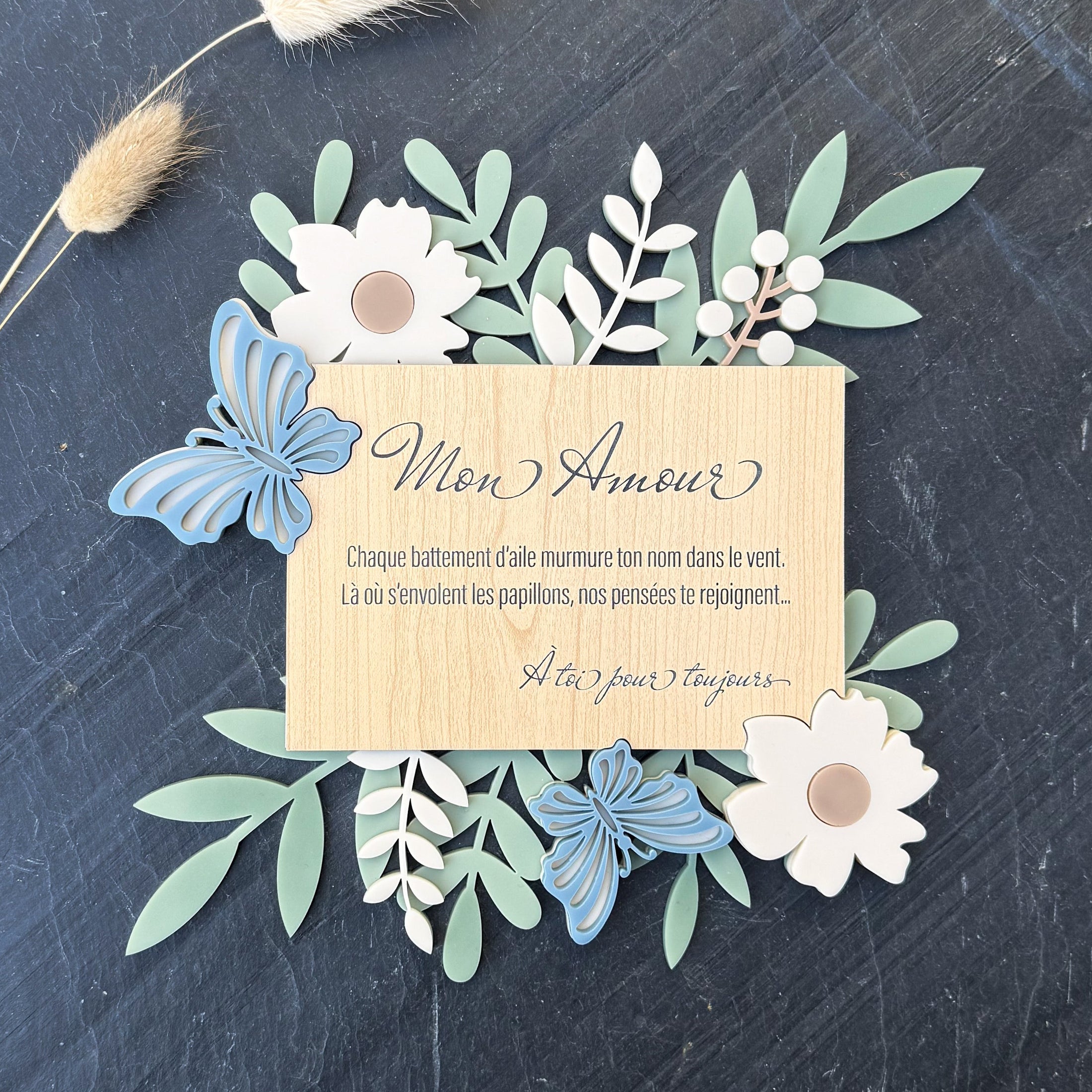 Bouquet d’Éternité – Envol de Papillons - 20cm