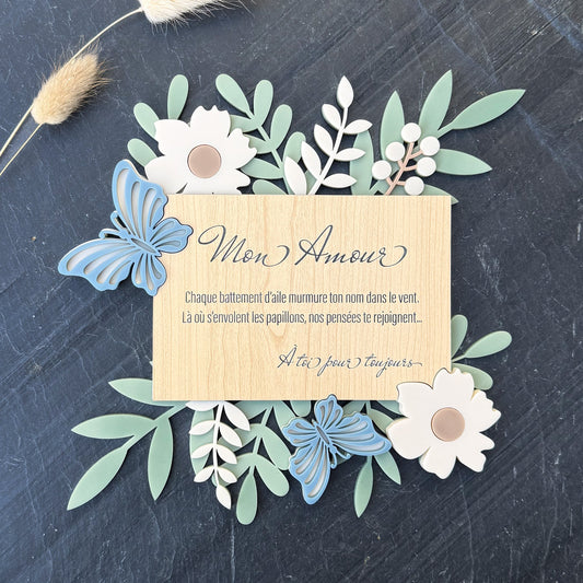 Bouquet d’Éternité – Envol de Papillons - 20cm