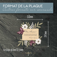 Charger l'image dans la visionneuse de la galerie, Plaque funéraire personnalisée avec papillons - 15cm
