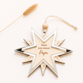 Charger l'image dans la visionneuse de la galerie, Suspension étoile personnalisée à accrocher au sapin pour garder le souvenir d’un proche près de soi
